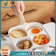 【Fast Delivery】Four-Cup Deep Egg Alloy Breakfast Mcmuffin Egg Making Pan with Heat-Resistant Handle 