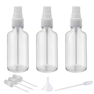 Hydior 2oz Clear Glass Spray Bottles for Essential Oils, Small Spray Bottle with Plastic Sprayer - S