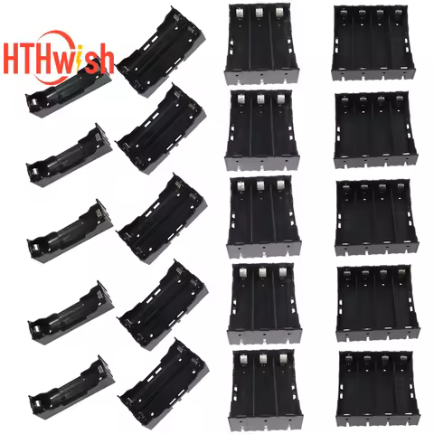5pcs 18650 Battery Box 3.7V 1/2/3/4 Slot ABS Battery Storage Case Cell Plastic Container Power Bank 