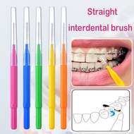 10 PCS I-Shape Interdental Brush  0.4mm-1.5mm Extra SlimTips Interdental Berus for Tight Teeth Ortho