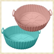 [1fnejakblh.ph] Silicone Pot Round Air Fryer Basket Accessories, Fits 3QT - 5QT Air Fryer