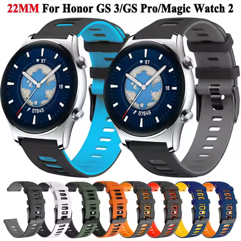 22mm Smart Watch Strap For Honor Watch GS Pro / GS 3 Bracelet For Honor Magic Watch 2 46mm Sports Si