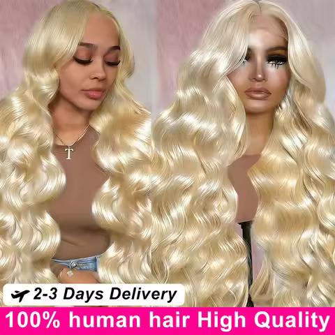 40Inch 613 Body Wave Blonde 613 Human Hair Wig 13x6 Hd Lace Frontal Human Hair Wig Brazilian Natural