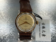 Tudor Oyster Prince 34 7950 Bull’s-eye·粉面·自動．金鋼 尖針·十字線·十三劃花圈