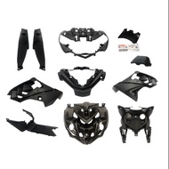 Y15ZR Y15 YSUKU EXCITER/SNIPER V2 &amp; V1 INNER SET (1SET) (ORIGINAL100%YAMAHA) BODY MATT BLACK PANEL COVER