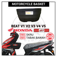 𝗕𝗞𝗣 𝗙𝗥𝗘𝗘 𝗦𝗞𝗥𝗨 ORIGINAL BKP BASKET HONDA BEAT 110 FI PVC BEAT110FI BEAT110 110FI BEATV1 BEATV2 BEATV3 BEATV4 BEATV5 V1 V2 V3 V4 V5Plastic Plastik Pvc Motor Front Bakul Depan Raga Motorsikal Motorcycle