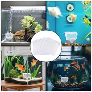 鏟屎官想偷懶 - （5個裝）魚缸過濾角網材料過濾網袋 濾材網 濾材袋 拉鍊網袋 水族箱過濾介質袋 抗撕裂 加厚結實 改善水質環境 可重複使用，適用於活性碳、濾石（15*20CM）（白色）