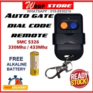 AutoGate Door Remote Control SMC5326 8dip Switch 330mhz / 433mhz