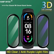 Compatible For Xiaomi Mi Smart Band 8 7 6 5 4 Pro NFC SmartWatch Bracelet Full Cover HD Clear / Anti