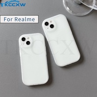 Translucent White Casing for Realme 11 Pro+ GT5 GT NEO 2 2T Realme GT NEO 3T 3 5 SE GT2 Pro Q5 Pro Q5i Soft Matte Silicone Case Angel Eyes Lens Protective Cover