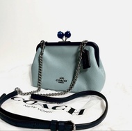 Coach Nora kisslock crossbody with blueberry  手袋 限量 絕版  包包