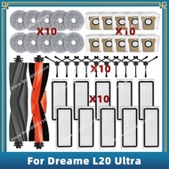 For Dreame Bot L20 Ultra / L20 Ultra Complete Replacement Parts Accessories Main Side Brush Hepa Fil