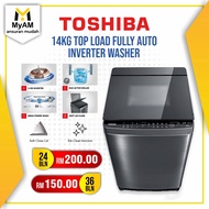 [Mesin Basuh] Ansuran Mudah Toshiba 14KG Top Load Auto Inverter Washing Machine