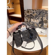 crossbody bag beg handbag shoulder dior box with bag  lady women's frosted Women horizontal bag joy