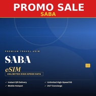 [PROMO] Saba Travel eSIM 1GB-5GB Data | Big Sale | Instant QR | 4G/5G