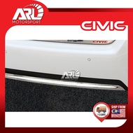 Honda Civic 10th FC FK TBA TEA Rear Bumper Chrome Lining Garnish Protector Trim Cover (Type A) For Civic 2016-2021 ARL Motorsport Car Accessories