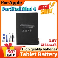 5124mAh 3.8V Tablet Battery For Apple For iPad Mini 4 A1538 A1546 A1550 Battery +Tools