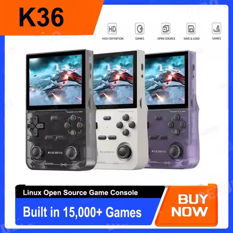 Open Source K36 Retro Handheld Video Game Console 16000 Games Emulator 3.5 inch IPS Screen K36 Game