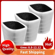 3 PCS HEPA Filter for Blueair Blue Pure 411 411+ &amp; MINI Collapsible Air Purifier Filter Activated Carbon Composite Replacement Parts
