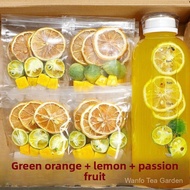 Green Orange Lemon Passion Fruit Tea Individual Packing Golden Orange Lemon Passion Fruit Tea Fruit 