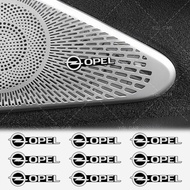 2/4/10pcs Metal Car Audio Sticker 3D Logo Car Music Player Speaker Decor Sticker for Opel Astra H G 