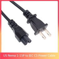 USA Canada plug to C5 Adapter Extension Cord US 2pin male to IEC 320 C5 Adapter Power cord for noteb