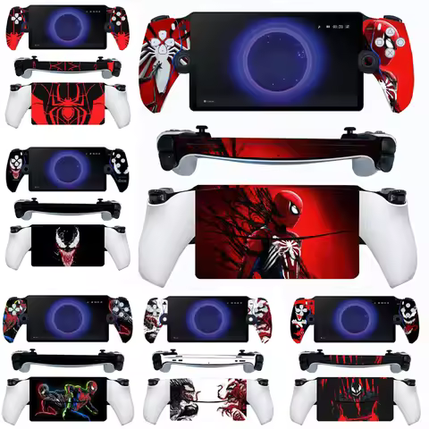 Marvel Spiderman Ps Portal Skin Sticker Protection Skin for Sony Ps5 Portal Anti-Scratch Non-Slip Ga