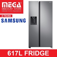 SAMSUNG RS64R5306M9/SS 617L SPACEMAX SIDE-BY-SIDE FRIDGE (3 TICKS) + FREE $50 VOUCHER BY SAMSUNG