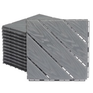 Plastic Interlocking Deck Tiles - 9-Pack, 11.8"x11.8", Waterproof for Indoor/Outdoor Flooring
