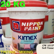 Cat Tembok Interior KIMEX 20 KG Nippon Paint Soft Tissue OW 1011P 20KG