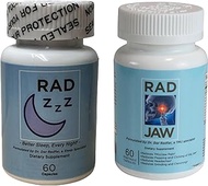 Natural Sleep Aid & TMJ Relief Supplement – Rad ZZZ & Rad Jaw Bundle to Help with Sleeplessness, Jaw