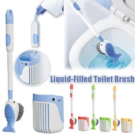 Whale Toilet Brush Liquid-filled Toilet Brush Suction Cup Toilet Cleaning Brush Toilet Bowl Brush Ba