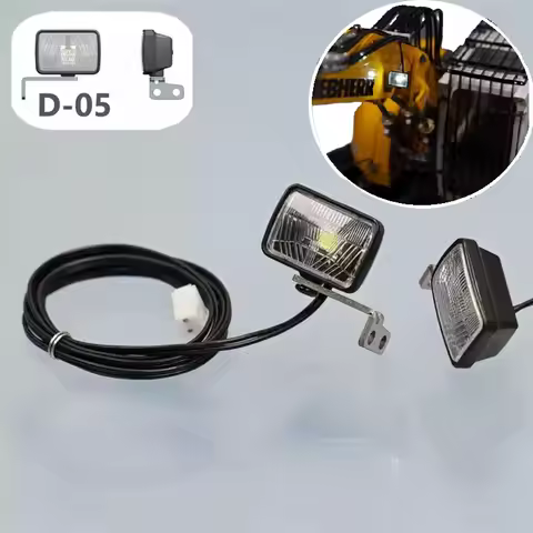 RC Model Hydraulic Excavator Big Arm Spotlight LED Light for 1/12 1/14 Dump Scaniaa Volvo Truck Kabo