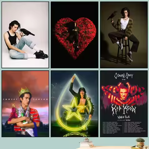 Conan Gray Album Poster Vintage Movie Poster Wall Art Painting Study Stickers Wall Painting