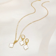 Hyl Jewelry 126S  Set Perhiasan Titanium Wanita Lapis Emas Silver Anti Karat Asli Dewasa Murah Korea