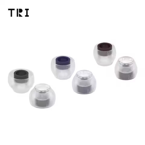 TRI Clarion Silicone Earphone Eartips 3 Pairs for S/M/L Size In Ear Monitor Headphone Accessories Wi