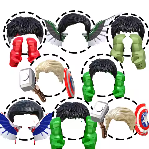 TV6217 Super Heroes Characters Mini Assembled Building Block Action Figures Plastic Collect Toys