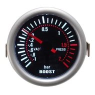 2 Inch 52mm Diameter Car Turbo Boost Bar Gauge Red LED Light Easy to Use