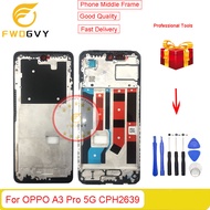 เฟรมกลางสำหรับ Oppo A3 Pro 5G อะไหล่ซ่อมหน้าแผ่นกลางแผ่นช่วยเสริม CPH2639