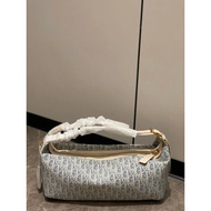 D-journey New Style Lunch Box Bag Canvas Embroidered Jacquard hobo Bag Shoulder Armpit Bag Female Ba