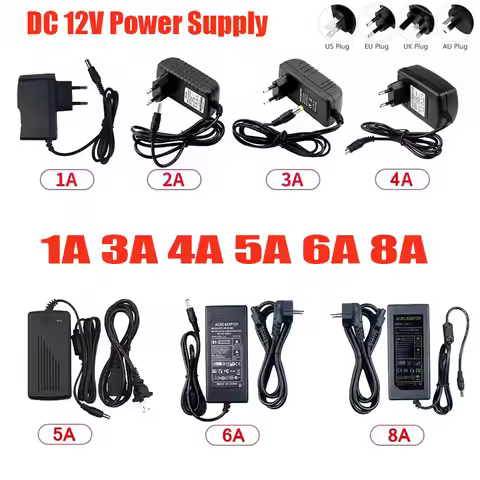 220V 12V Transformer Adapter 5A 4A 3A 6A 8A 1A 12 Volt Power Supply Converter Driver For Led Strip C