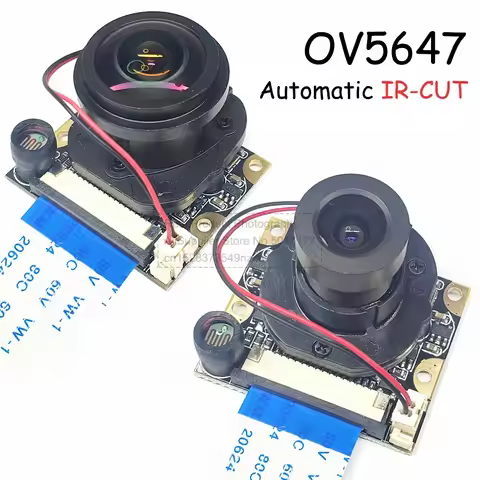 OV5647 Camera for Raspberry PI 4B 3B+ B Type Large Lens 75 175 Degree Night Vision Automatic Switchi