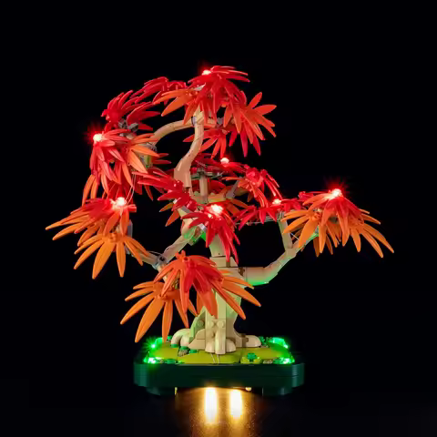 No Model LED Light Set 10348 for LEGO Japanese Red Maple Bonsai Tree The Botanical Collection Buildi