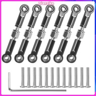 6Pcs Adjustable Metal Linkage Pull Rod Front /Rear Servo Link for  A949 A959 A969 A979 K929 RC Car U