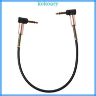 KOK 3 5 mm to 3 5mm Male Jack  Cable 24cm Dual 90 Degree Bending Car Aux Cord