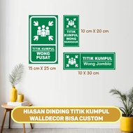 KUMPUL Point SIGN MDF Quote Wall Hanging/ Evacuation Assembly Point/ SIGN Directional SIGN/