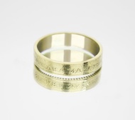 馬來西亞硬幣戒指 20 Sen 2012 男士硬幣戒指 女士硬幣戒指