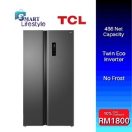 TCL Side-by-side 2-Door Refrigerator TRF-520WEXPA+ / Pensonic 560L Dual Inverter Side By Side Refrig