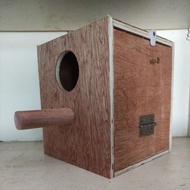 NESTBOX BURUNG BAJI C  / LOVE BIRD TEBAL 9MM