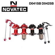 Novatec D041SB D042SB Hub MTB จักรยานเสือภูเขา Freehub แบริ่งที่ปิดสนิทดิสก์เบรกฟรีฮับ28 32 36หลุม HG Hub สำหรับ8/9/10/11ความเร็วเทปคาสเซ็ตอุปกรณ์จักรยาน